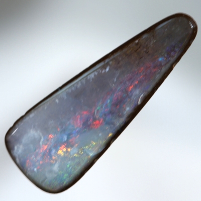 SOLID BOULDER OPAL Bright sparkling reds and greens